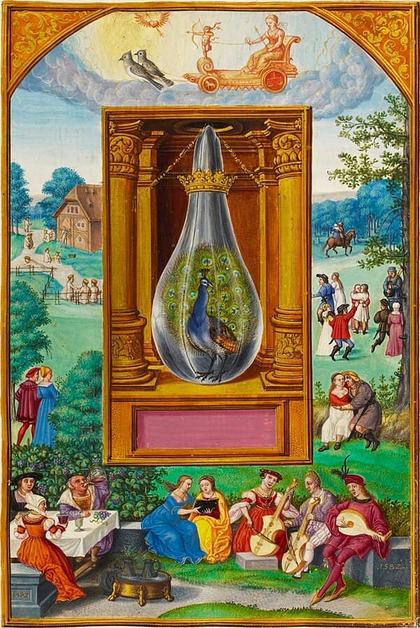 Splendor Solis illuminated manuscript — a page from Source Library's collection