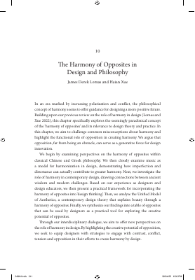 The Harmony of Opposites in Design and Philosophy