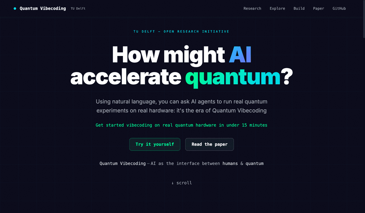 Quantum Vibecoding